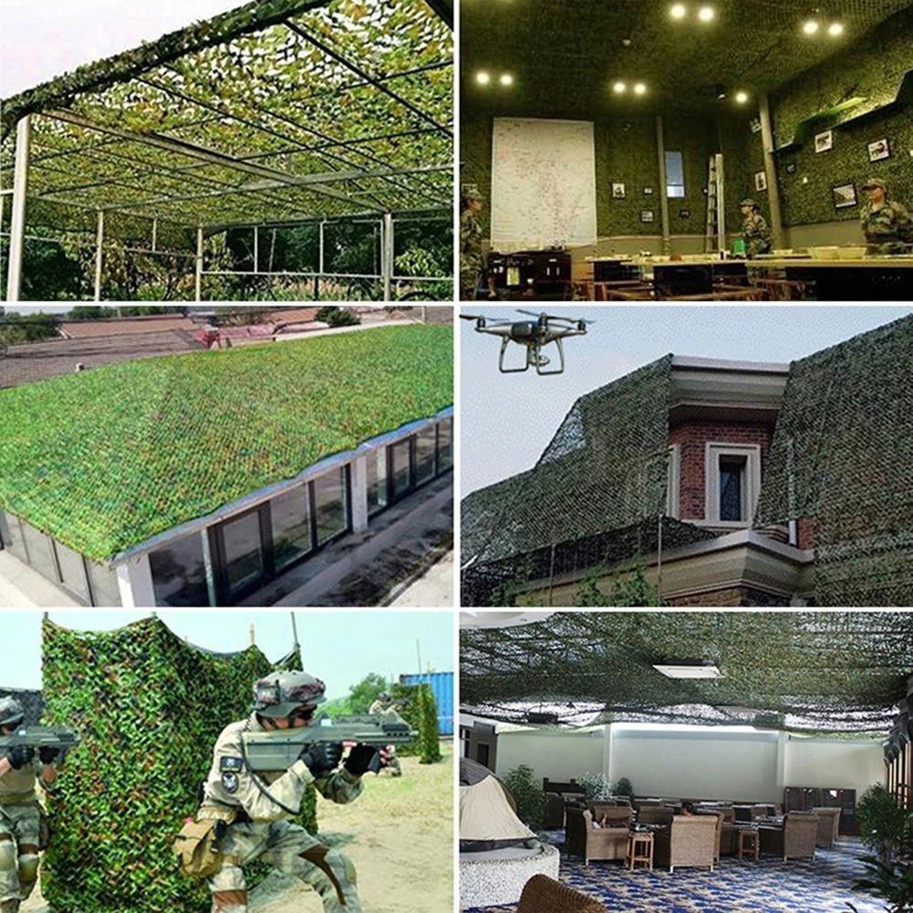 Camouflage Netting Outdoor Camping Sunshade Mesh Camo Net for Garden Buildings Fencing Trellis Covers Privacy Cloth Sun Shelter