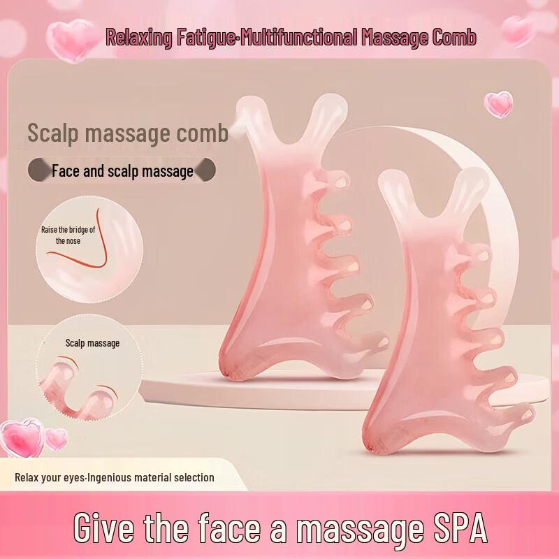 Gemeng 4-in-1 Scalp Massager & Gua Sha Comb