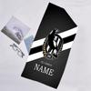 1pc Football2 Beach Towel with Custom Name, Beach/Swimming/Bath/Picnic/Camping Towel, Suitable for Seaside Beaches
