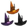 Soft Fashionable Hat Gothicism Witch Costume Hat Outdoor Activity Hat for Female Theme Party Headwear