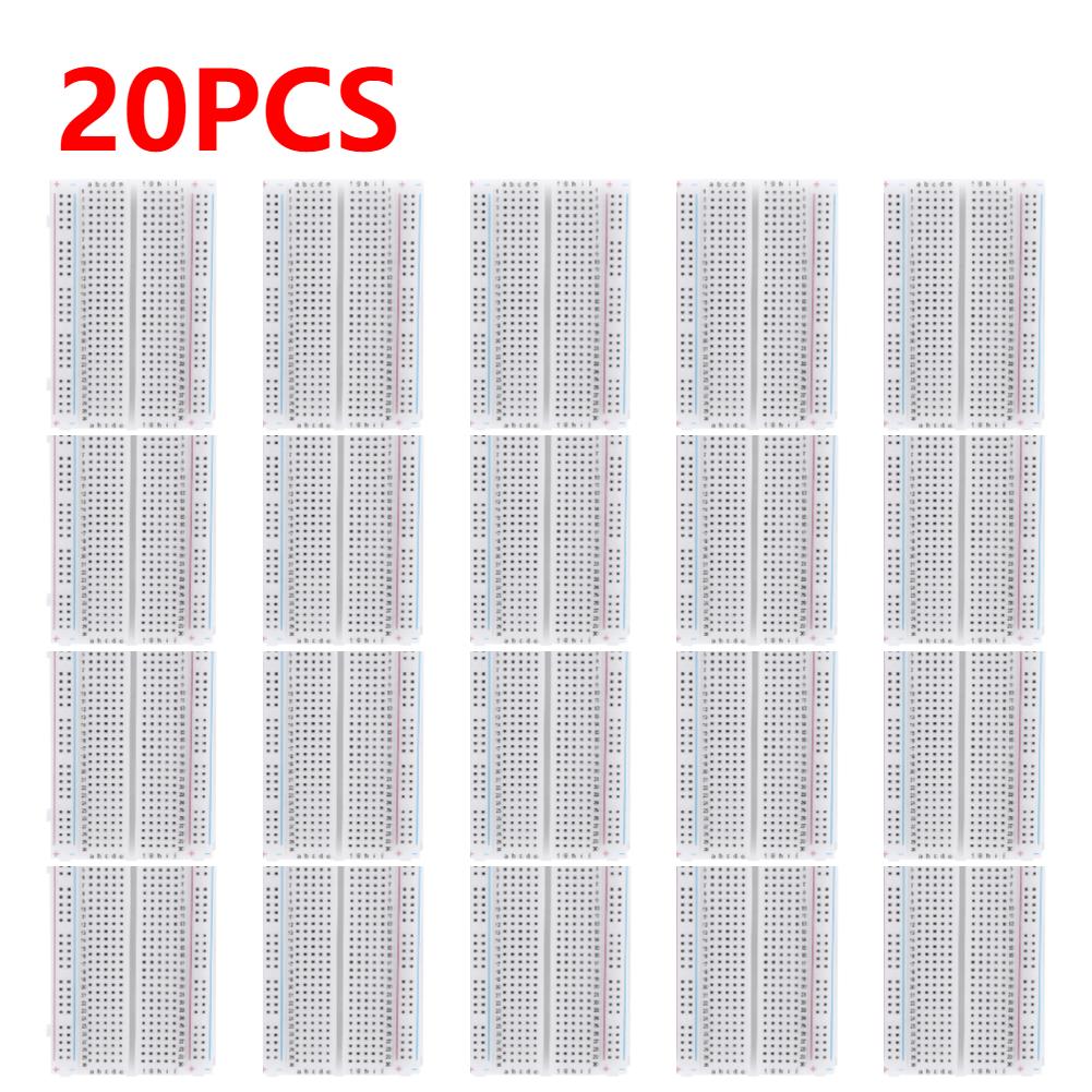 1-30pcs 400 Tie Points Solderless PCB Breadboard Mini Universal Test Protoboard DIY Bread Board for Bus Test Circuit Board