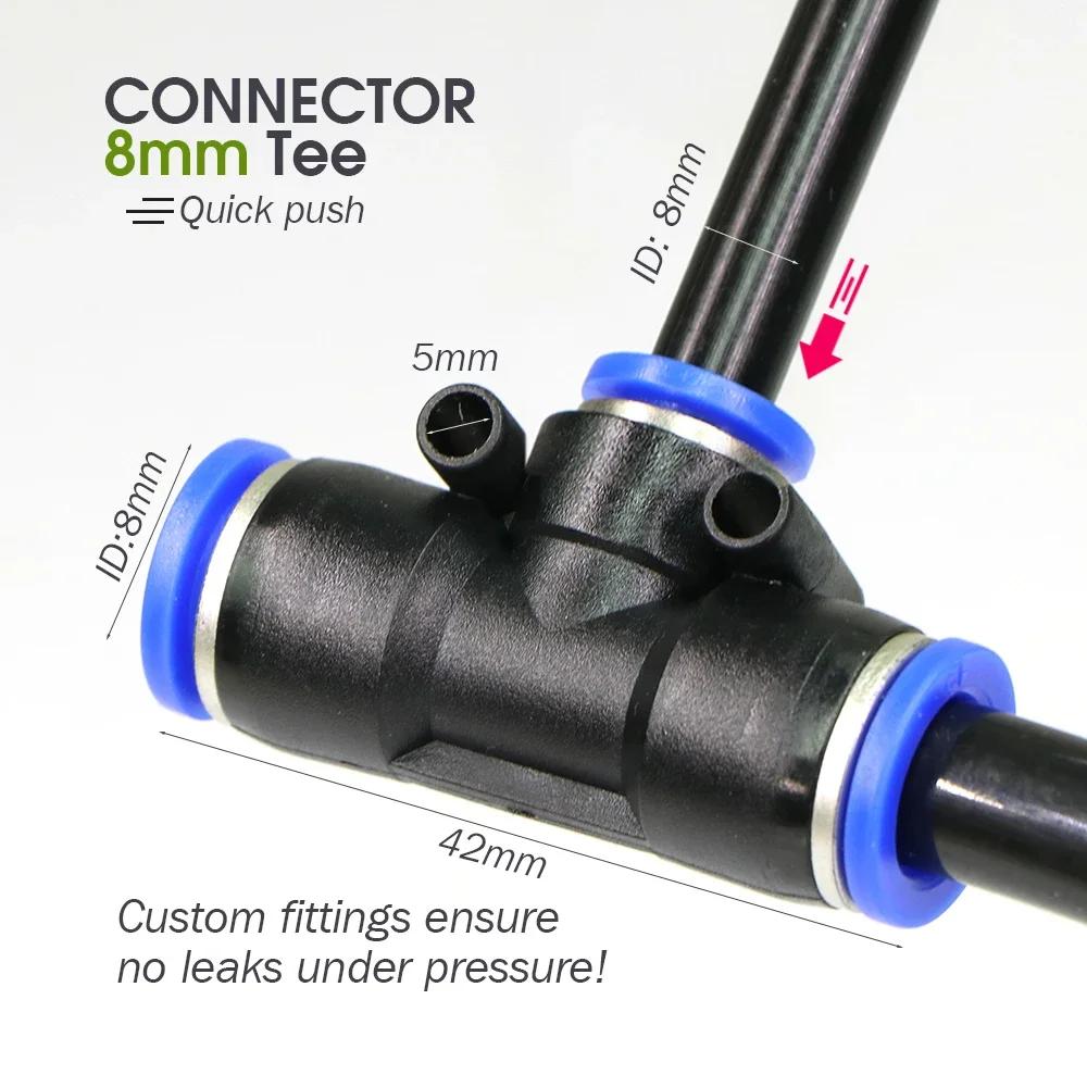 8mm Pipe Universal Watering Nozzle - Automatic Flower Watering Device with Adjustable Spray Head for Watering, irrigation-30M