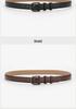 Women's Designer Versatile Black Leather Belt - Genuine High-Grade Cowhide, Unisex, Perfect for Jeans.