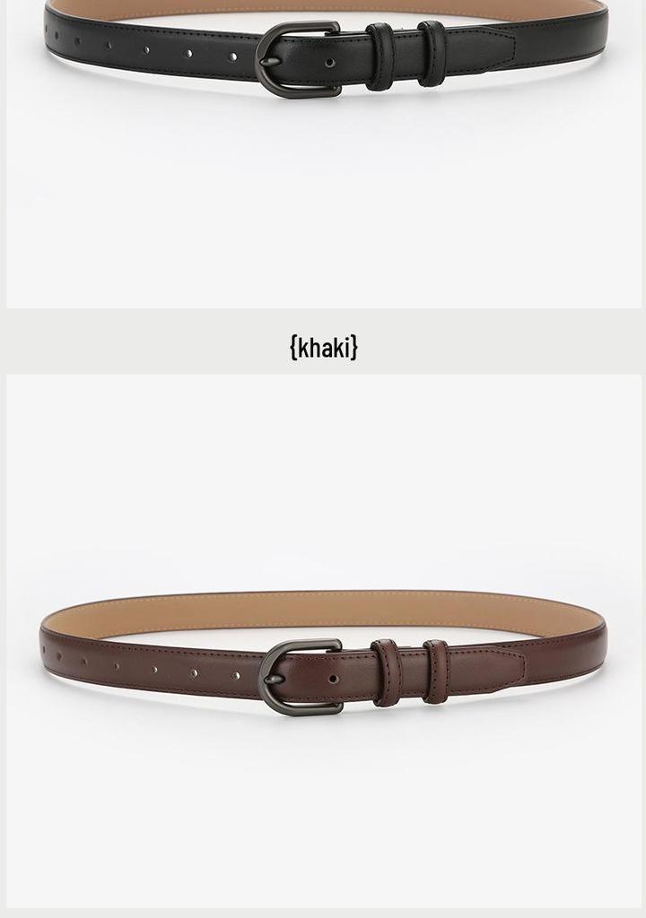 Women's Designer Versatile Black Leather Belt - Genuine High-Grade Cowhide, Unisex, Perfect for Jeans.