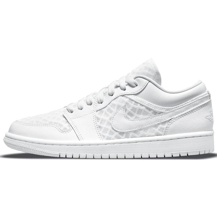 

Новые женские кроссовки Jordan 1 Retro Low Breathe Triple White DC9508-100 35.5