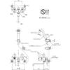 TOTO TMS20C Bathroom Faucet 2 Handle Mixer Tap with Temporary Water Stop