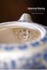 Blue & White Gilded Gongfu Tea Set: Teapot, 2 Cups & Tray In Gift Box for Home or Office.