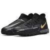 Nike Phantom GT2 Academy DF TF Negro Metálico Gris Oscuro Zapatillas de Hombre Oro Metálico DC0802-008