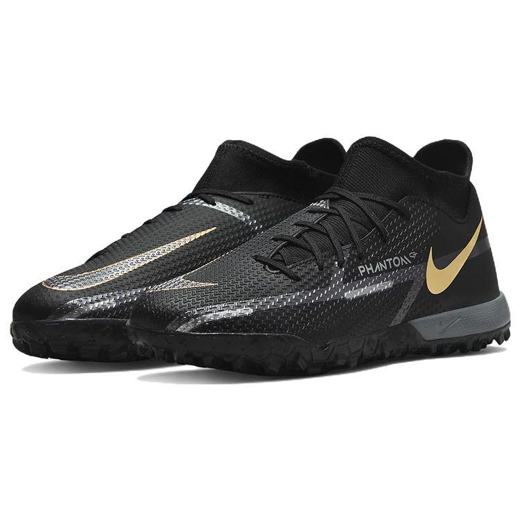 Nike Phantom GT2 Academy DF TF Black Metallic Dark Grey Men Sneakers Metallic-Gold DC0802-008