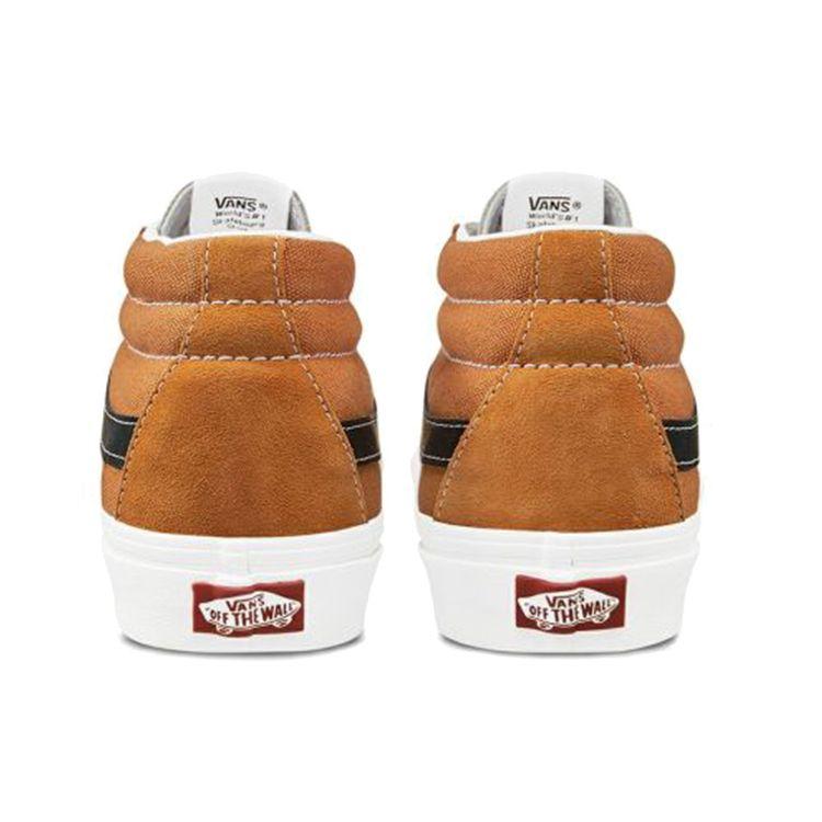 Vans Sk8 Slip-On Lightweight Mid-Top Skate Shoes Unisex Skate Shoes Orange VN0A3WM3WZ5