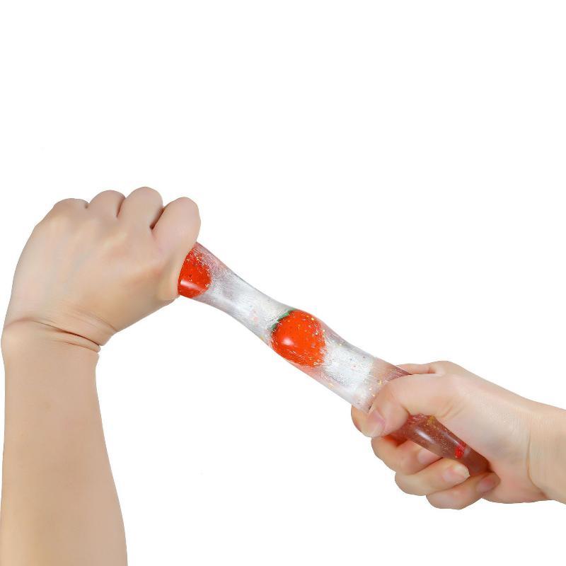 Simulated Fruit Bottle Fidget Toy Handmade Moldable Ball Stress Relief Toy For Adults Children