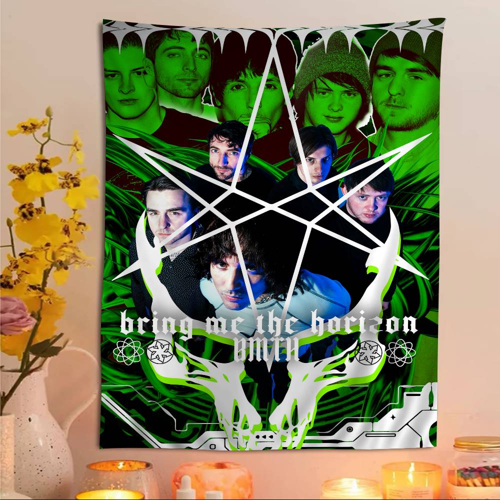 Bring Me The HHorizon Cartoon Tapestry Home Decoration Hippie Bohemian Decoration Divination Home Decor