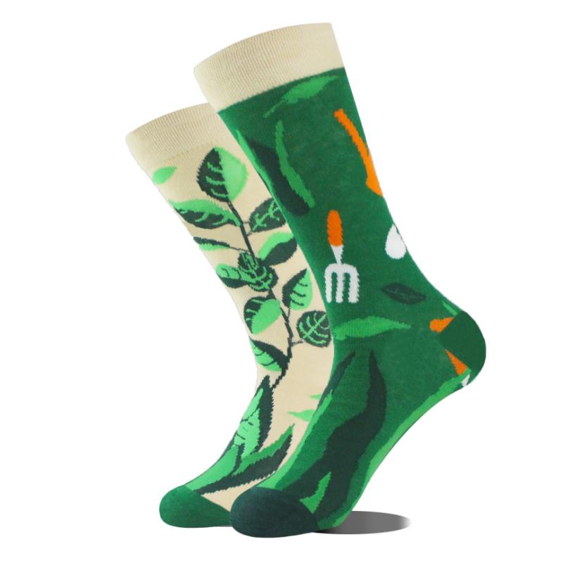 Chaussettes Nouvelle Mode Créatives AB Asymétriques en Coton Personnalisées Populaires Street Jacquard Chaussettes de Couple