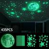 435Pcs/Set Luminous Moon Star Wall Sticker For Kids Bedroom Ceiling Home Decoration Diy Decal Glow In The Dark Wallpaper Mural