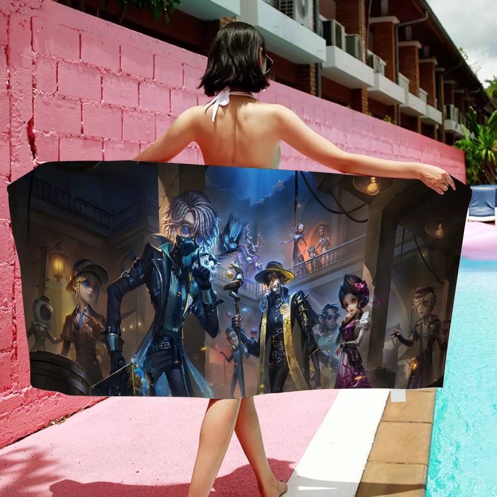 Game Suspense I-Identity V Microfiber Printed Beach Towel Mountain Climbing Yoga Beach Swimming Running Absorbent Soft Towel
