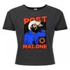 Amplified Womens/Ladies Western Singer Post Malone Crop Top