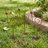 Rostfester Schneckenförmiger Gartenkunst Wetterfester Pflanzen-Schnecken-Pfahl Terrasse Veranda