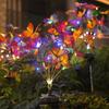 Solar Butterfly Flower Ground Lamp , Outdoor Solar Garden Lamp, Plastic Material, Great for Garden, Yard and Lawn Decoration