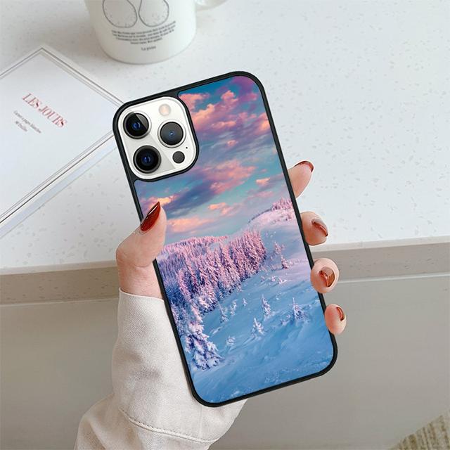 Winter Landscape Phone Case For iPhone 17 Air 13 12 14 15 16  Cover For Apple 14 15 16 Pro Max 6S Plus Coque