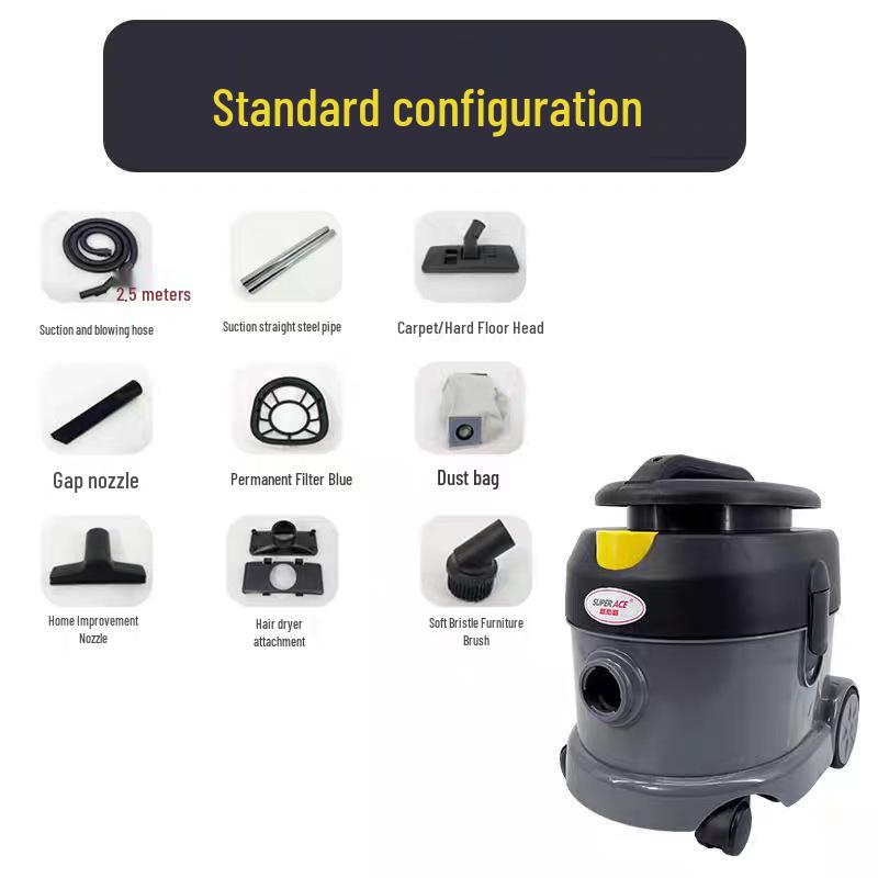 ChaoBao 15L Ultra-Quiet Handheld Vacuum Cleaner for Home, Car, Hotel, and Industrial Use