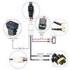 H11 Wiring Light Harness Fog With Led Indicator Switch Automotive Relay