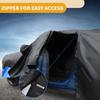 Motoforti Waterproof Car Cover Car Outdoor Full Car Cover for Mini Cooper 4DR 2014-2024 210DBlack Blue with Door Zipper