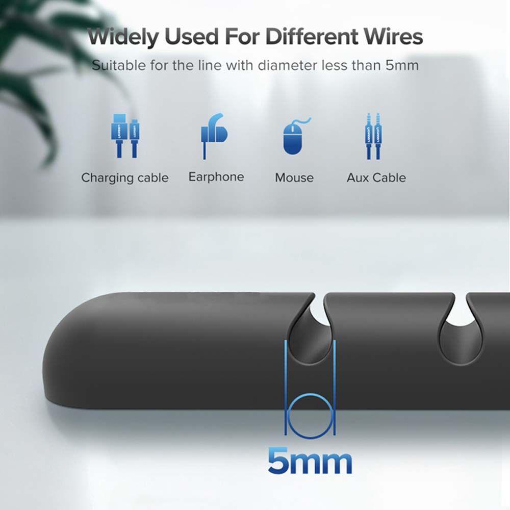 Headphone Cable Clip Cable Winder Cord Holder 7 Holes USB Cable Organizer Cable Clamp Wire Winder