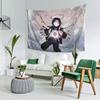 Forsaken Anime Character Tapestry - Soft Peach Skin Velvet Wall Hanging, Durable Printed Art Decor For Living Room, Bedroom, Dor