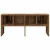 Stackable Shoe Rack Vintage Wood Look 89.5 X 30 X 40 Cm
