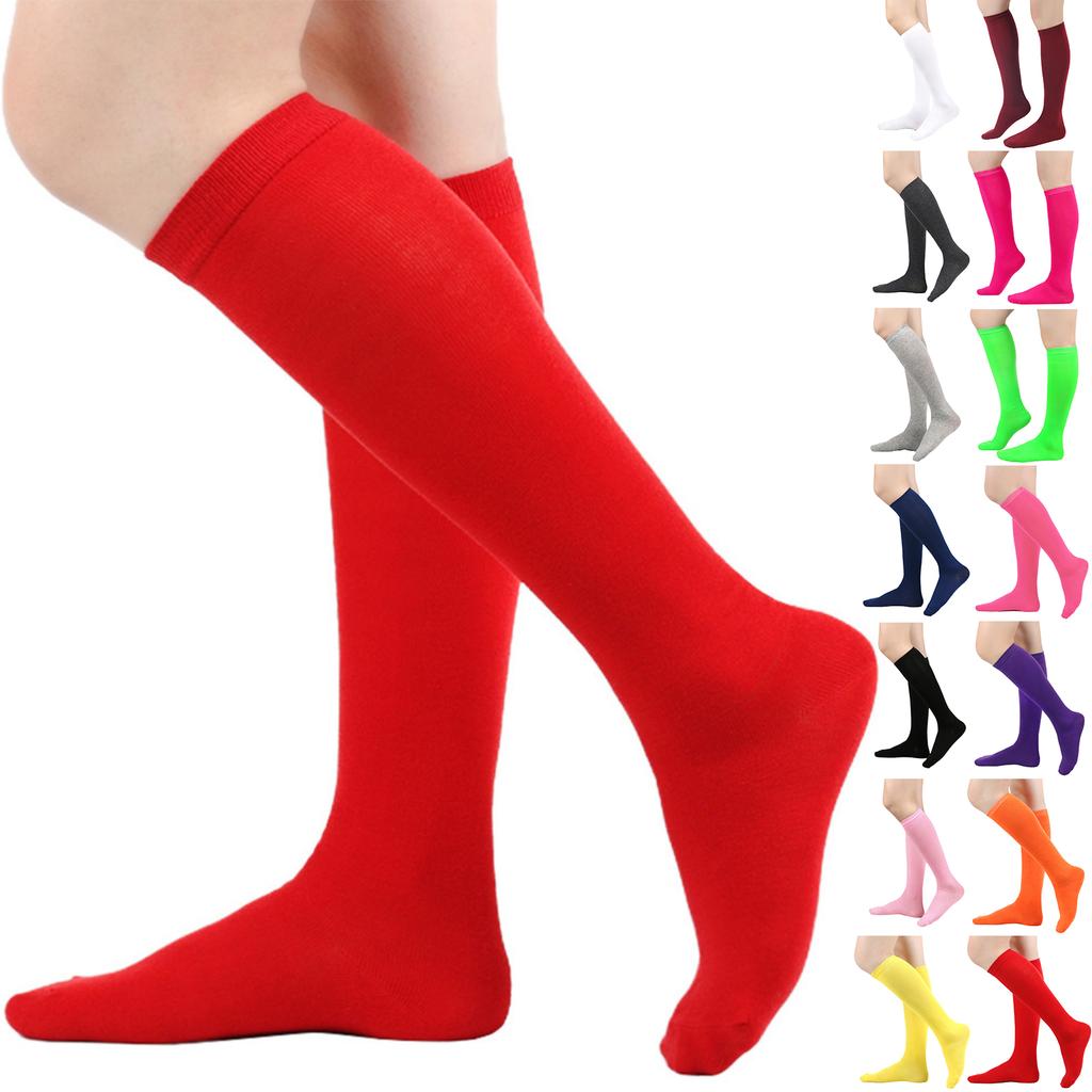 Women's Solid Color Calf-high And Knee-high Socks