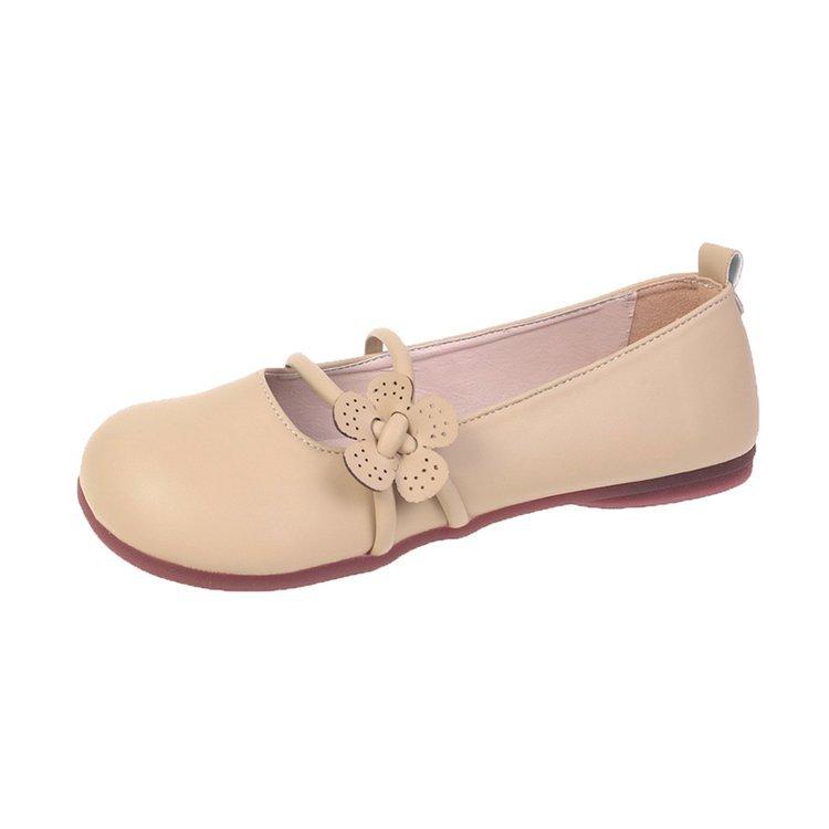 Mary Jane shoes women's shoes 2025 autumn new French with skirt single shoes soft-soled beanie shoes pregnant women small leather shoes