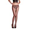 360 Seamless Crotch Aurora Pantyhose For Women 1D Ultra-Thin Silky Transparent Sexy Lace Waistband Seamless Glossy Black Pantyho