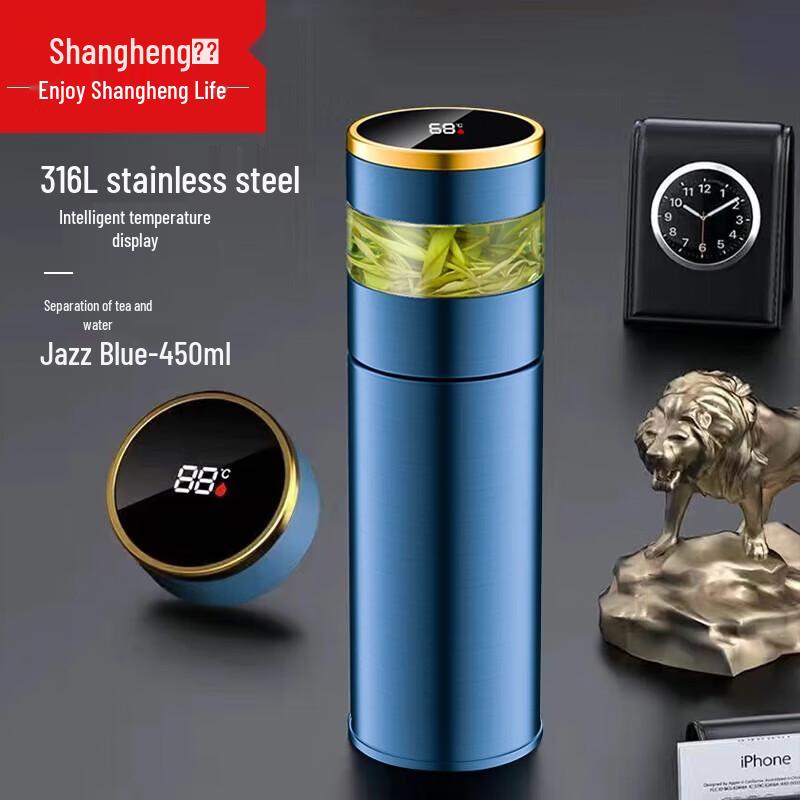 Shangheng SHZH-CFB007 Tea Infuser Thermos Cup with Temp Display