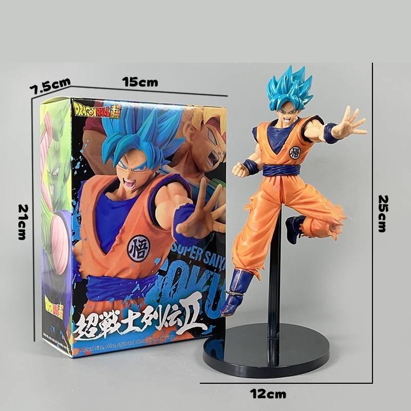 Exquisite Dragon Ball Z Super Saiyan Goku And Gohan Battle Model Anime Figurine Set