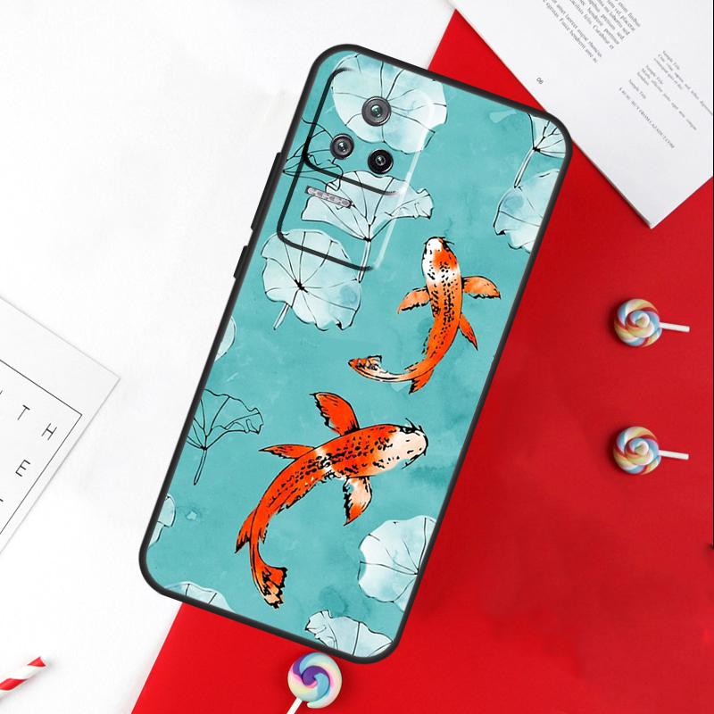 Koi Carp Fish Yin Yang Cover For Xiaomi 13T 11T 12T 14T Pro 13 14 15 Ultra POCO X7 Pro X3 X5 X6 F5 F6 M6 Pro Case