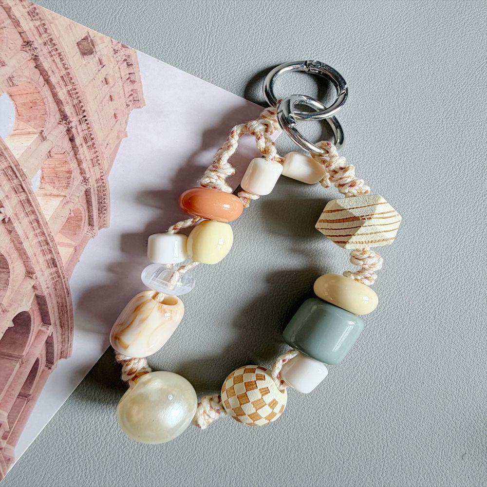 Irregular Shape Bead Phone Lanyard & Keychain Hanger for Bags and Backpacks