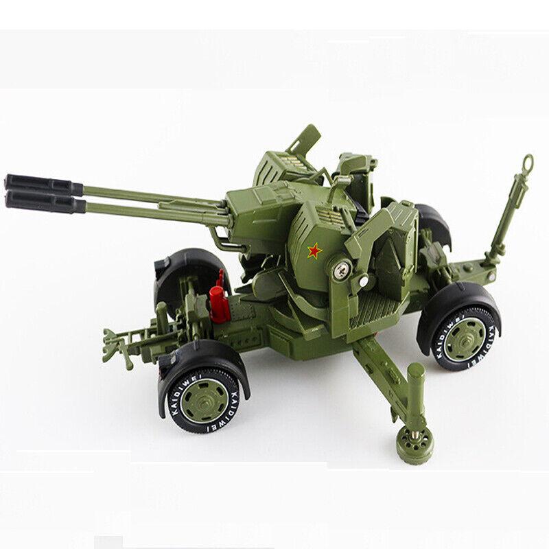 1/35 Samochód z napędem pull back, armata przeciwlotnicza Flak Double Runner, moździerz, wyrzutnia rakiet, wojskowy model ze stopu metali, samochód zabawkowy dla dzieci, samochody z odlewu metalowego, zabawki