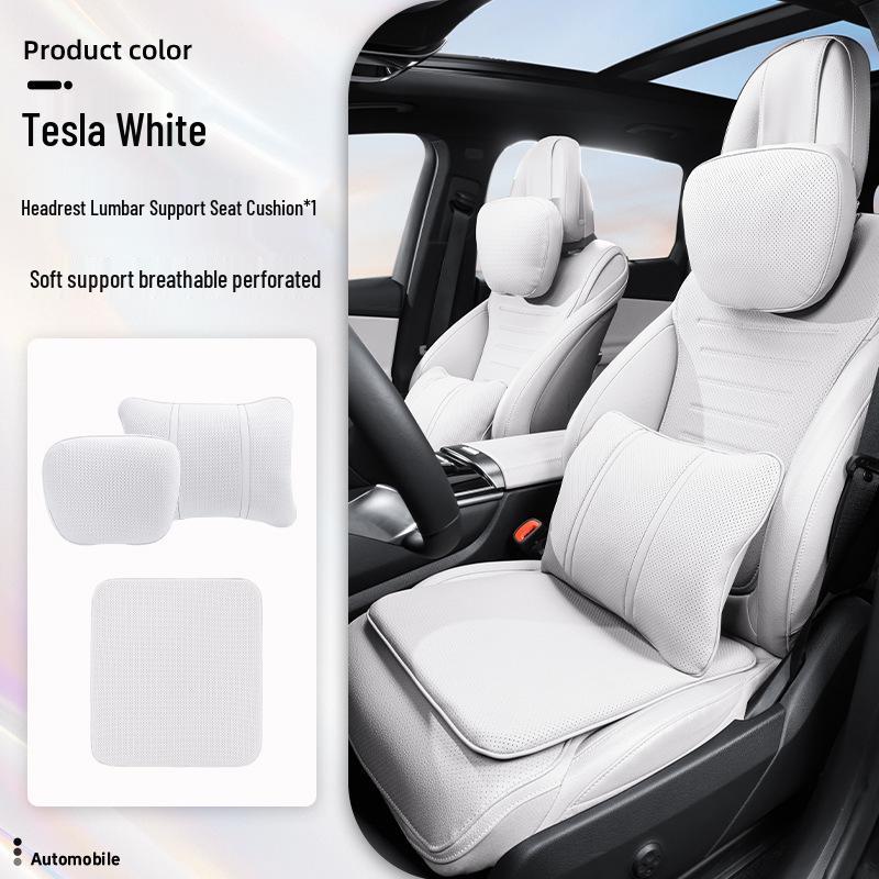 Luxurious Breathable Neck and Lumbar Seat Cushion Set for Maybach