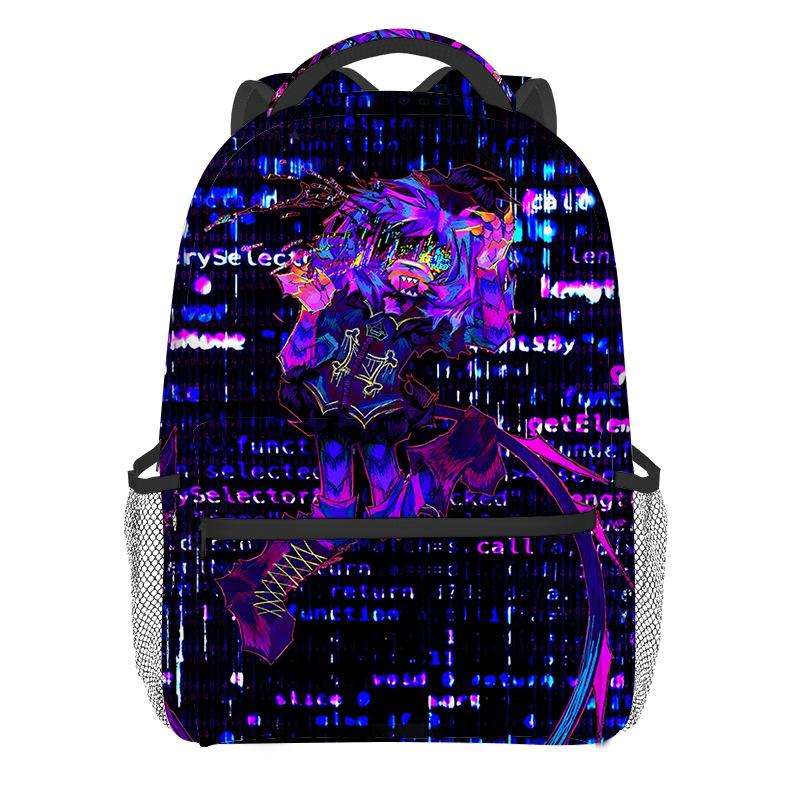 Fashion Novelty Cool Murder Drones Student Bookbag Notebook Backpacks 3D Print Oxford Waterproof Boys/Girls Travel Backpacks