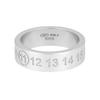 Maison Margiela Silberring 6,5 mm Gravur NummerRing Logo Sm1uq0120 P8863 101