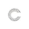 1 Stück Goldfarbene C-Form Runde Knorpel-Clip-Ohrringe Für Damen Luxus Kristall Falsch Ohne Loch Geometrischer Ohr-Manschette Schmuck