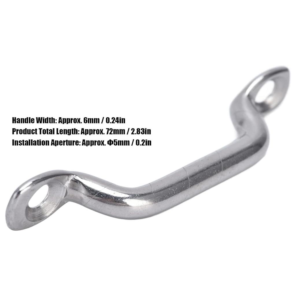 Vwuuya Footman Loop | 4 Stainless Steel Top Down Anchors for Kayak | Includes