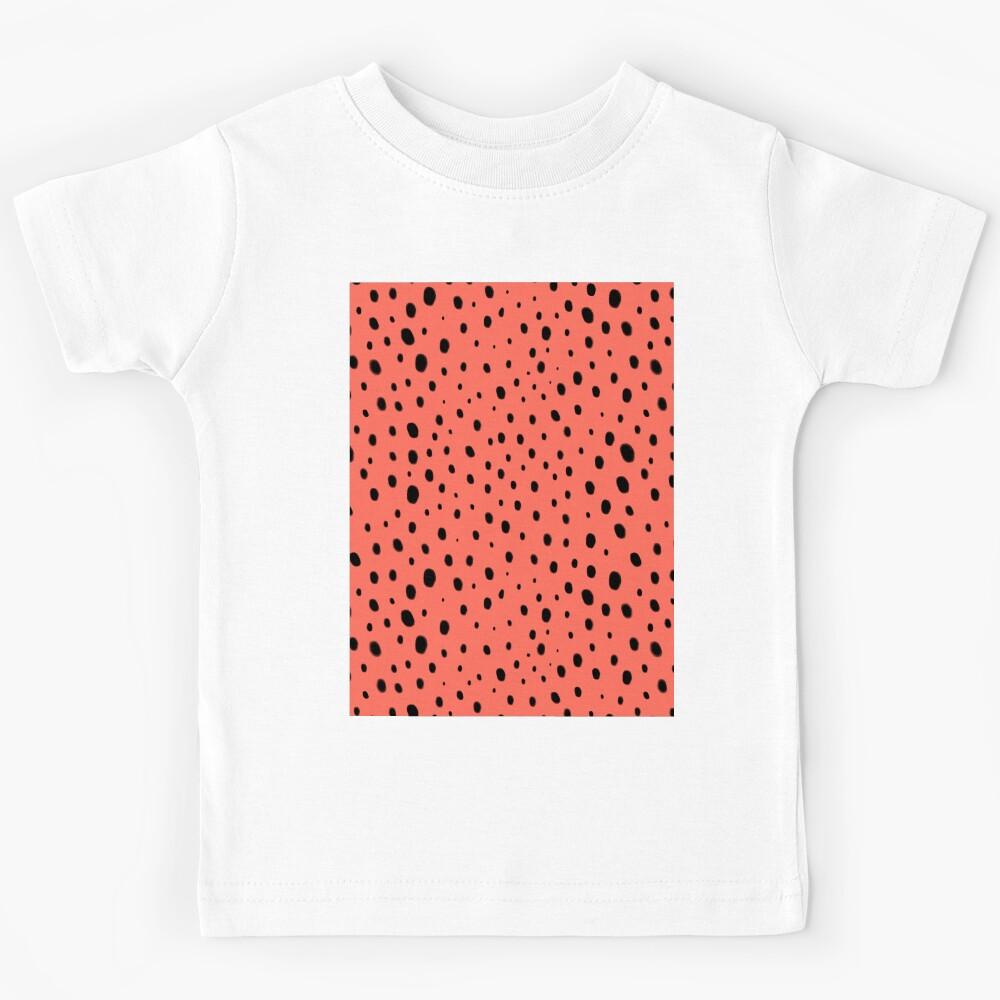 Cheetah Spots Pattern - Coral Kids T-Shirt 160