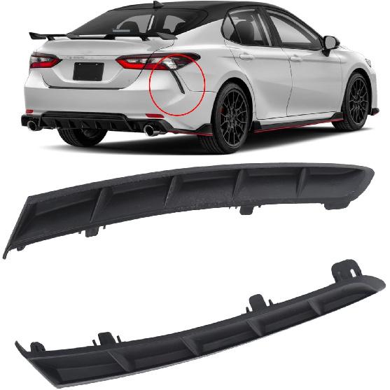 2Pcs Rear Bumper Extension Trim, Left And Right Rear Bumper Extension Trim, Extension with OE Number for 2018 To 2022
