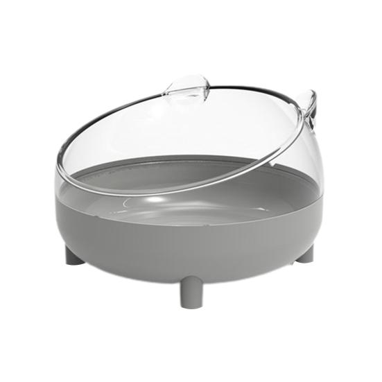 Bañera para hámster Resistente a caídas Forma bonita Fácil de lavar Panorámica Transparente Gran espacio de descanso Doble uso