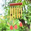 Blissful Golden Wind Chimes for Bedroom & Living Room – Tranquil Home Décor, Harmonizing Energy, Ideal Gift for Women, Men, Couples
