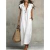Women S Loose Sleeveless Bohemian Summer Casual Maxi Dress