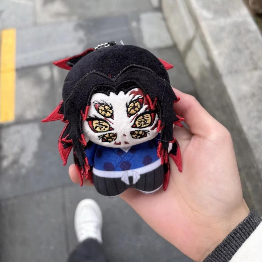 Anime Kimetsu no Yaiba Bambole Peluche Kokushibo 10cm Mini Peluche Regali Douma Peluche Giocattolo Ciondolo Bambole Collezione