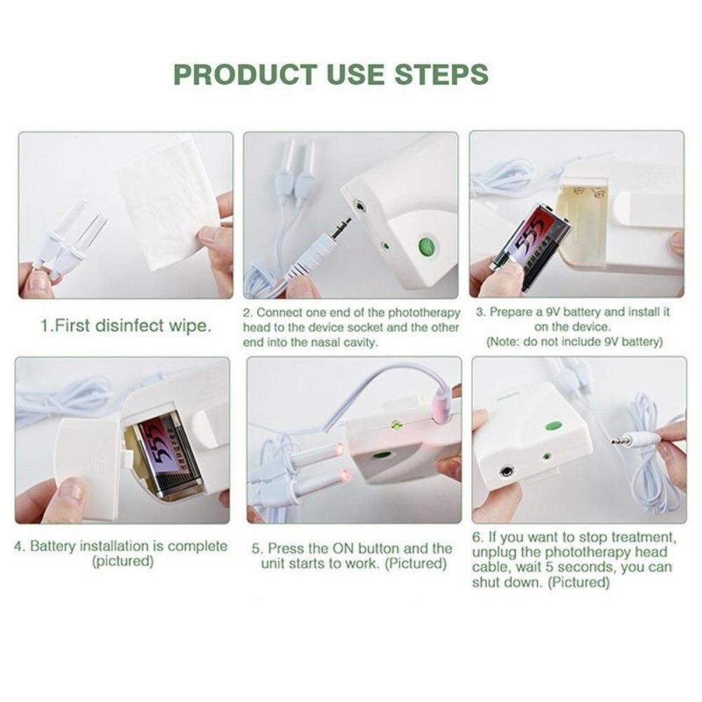 BioNase Nose Rhinitis Sinusitis Cure Therapy Nose Massage Hay Fever Low Frequency Pulse Laser Runny Sneeze Treatment Machine