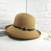 2025 Spring/Summer Women's Versatile Straw Sun Hat with Buckle - Stylish and Sun-Protective